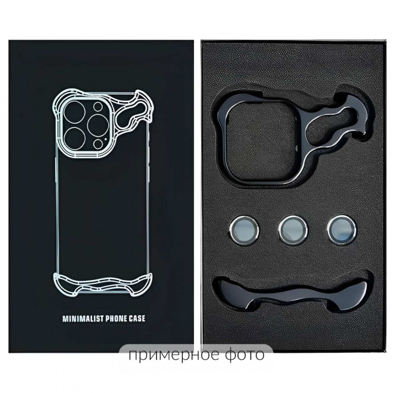 Фото Чехол Minimalist Metal Bumper для Apple iPhone 17 Air (6.5") (Black) на vchehle.ua