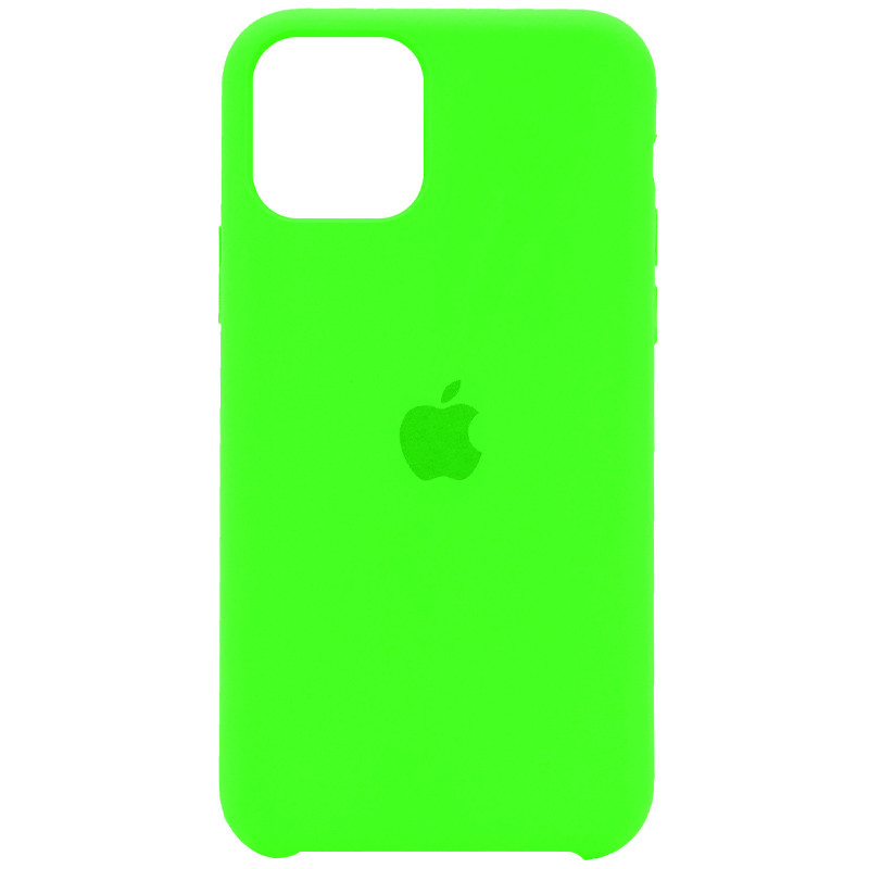 Чехол Silicone Case (AA) для Apple iPhone 11 Pro Max (6.5") (Зеленый / Neon green)