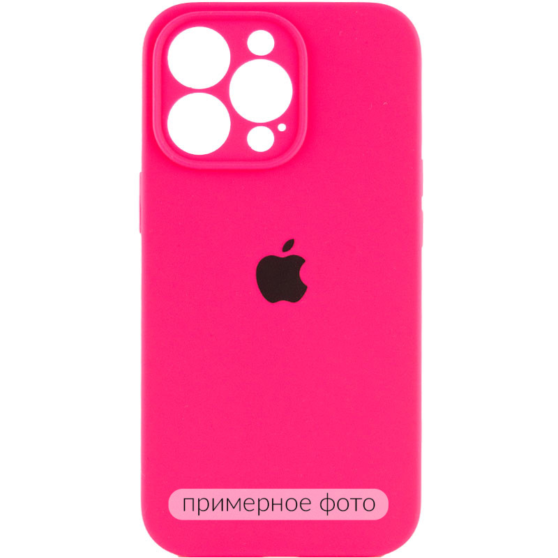 Чехол Silicone Case Full Camera Protective (AA) для Apple iPhone 17 Pro Max (6.9") (Розовый / Barbie pink)
