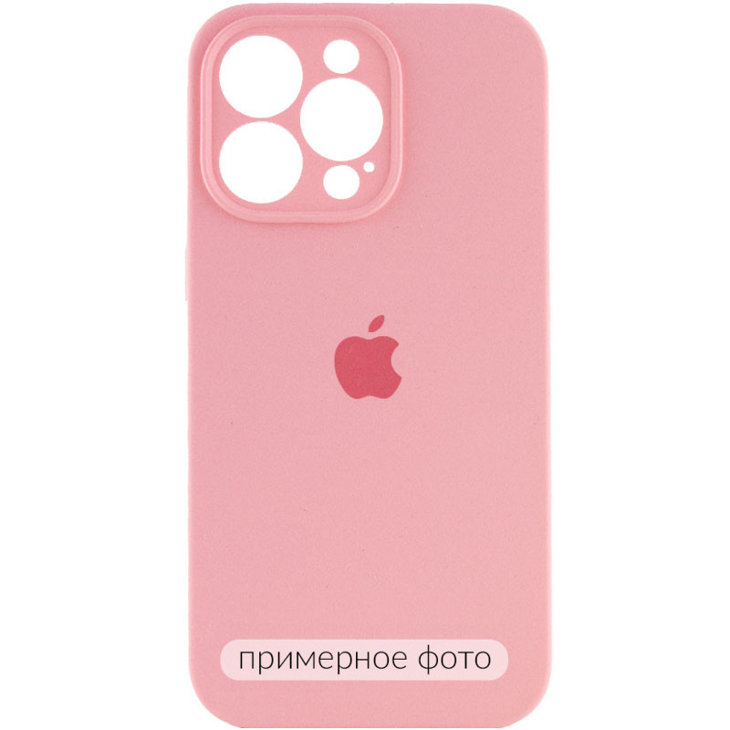 Чехол Silicone Case Full Camera Protective (AA) для Apple iPhone 17 Pro Max (6.9") (Розовый / Light pink)