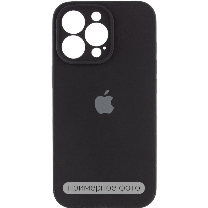 Чехол Silicone Case Full Camera Protective (AA) для Apple iPhone 17 Pro Max (6.9") (Черный / Black)