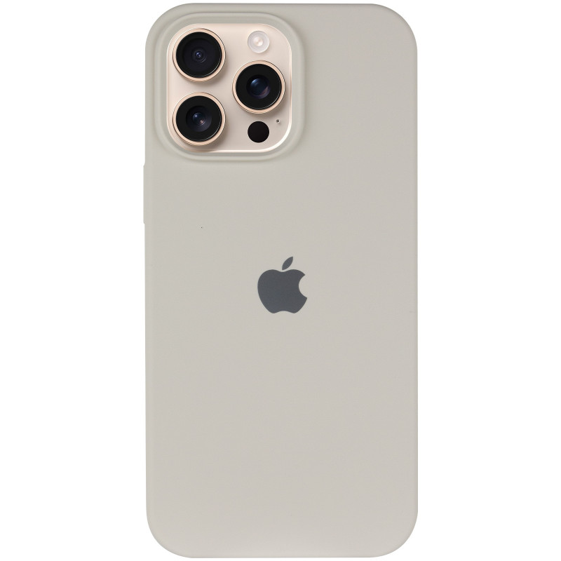 Фото Чехол Silicone Case Full Protective (AA) для Apple iPhone 14 Pro Max (6.7") (Бежевый / Antique White) на vchehle.ua