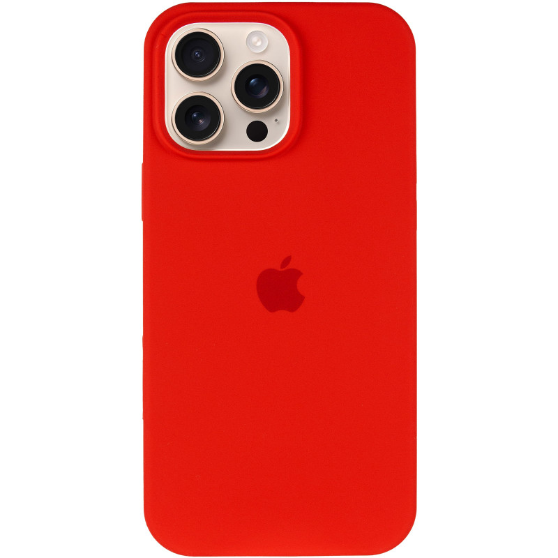Фото Чехол Silicone Case Full Protective (AA) для Apple iPhone 14 Pro Max (6.7") (Красный / Red) на vchehle.ua
