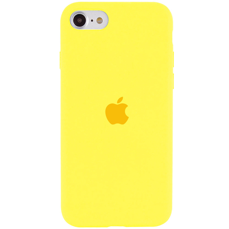 Чохол Silicone Case Full Protective (AA) на Apple iPhone SE (2020) / 7 / 8 (4.7") (Жовтий / Yellow)