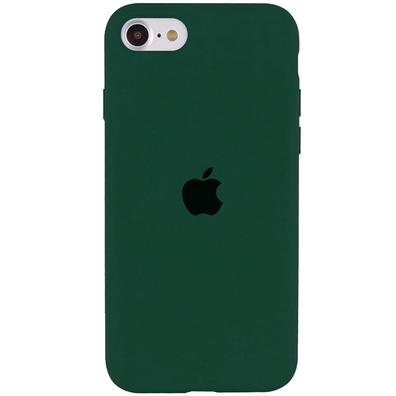 Чохол Silicone Case Full Protective (AA) на Apple iPhone SE (2020) / 7 / 8 (4.7") (Зелений / Forest green)