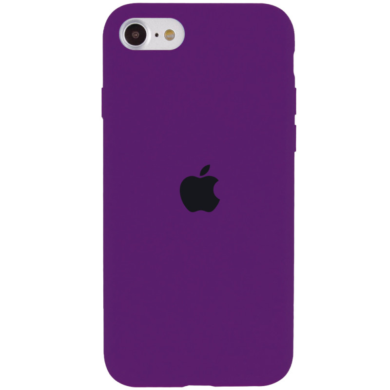 Чехол Silicone Case Full Protective (AA) для Apple iPhone SE (2020) / 7 / 8 (4.7") (Фиолетовый / Ultra Violet)