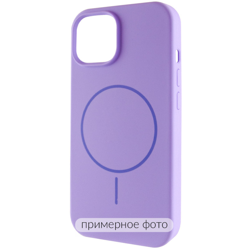 Чехол Silk Full Protective (AA) NO LOGO with Magnetic Fit для Apple iPhone 17 (6.3") (Сиреневый / Dasheen)