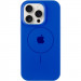 Чехол Silicone Case Full Protective (AA) with Magnetic Safe для Apple iPhone 16 Pro Max (6.9") (Синий / Capri Blue)