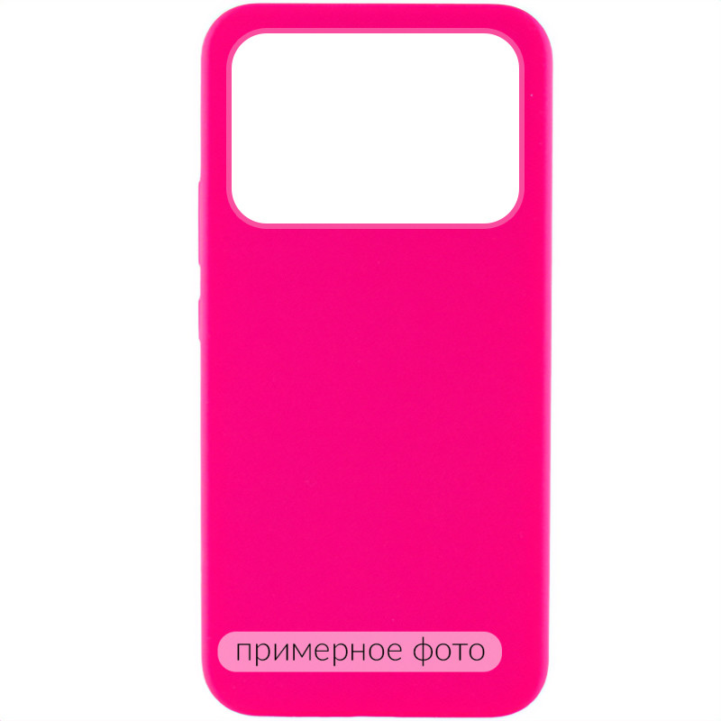 Чехол Silicone Cover Lakshmi (AAA) для Xiaomi Poco X6 / Note 13 Pro 5G (Розовый / Barbie pink)