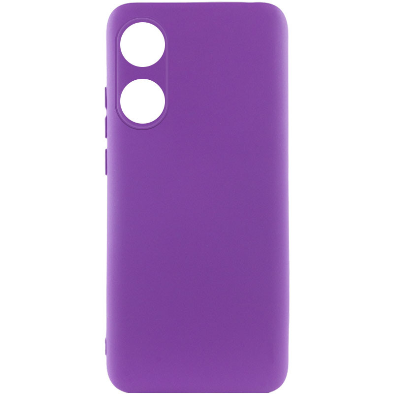 Чохол Silicone Cover Lakshmi Full Camera (A) на Oppo A58 4G (Фіолетовий / Purple)
