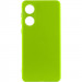 Чохол Silicone Cover Lakshmi Full Camera (A) на Oppo A58 4G (Салатовий / Neon Green)