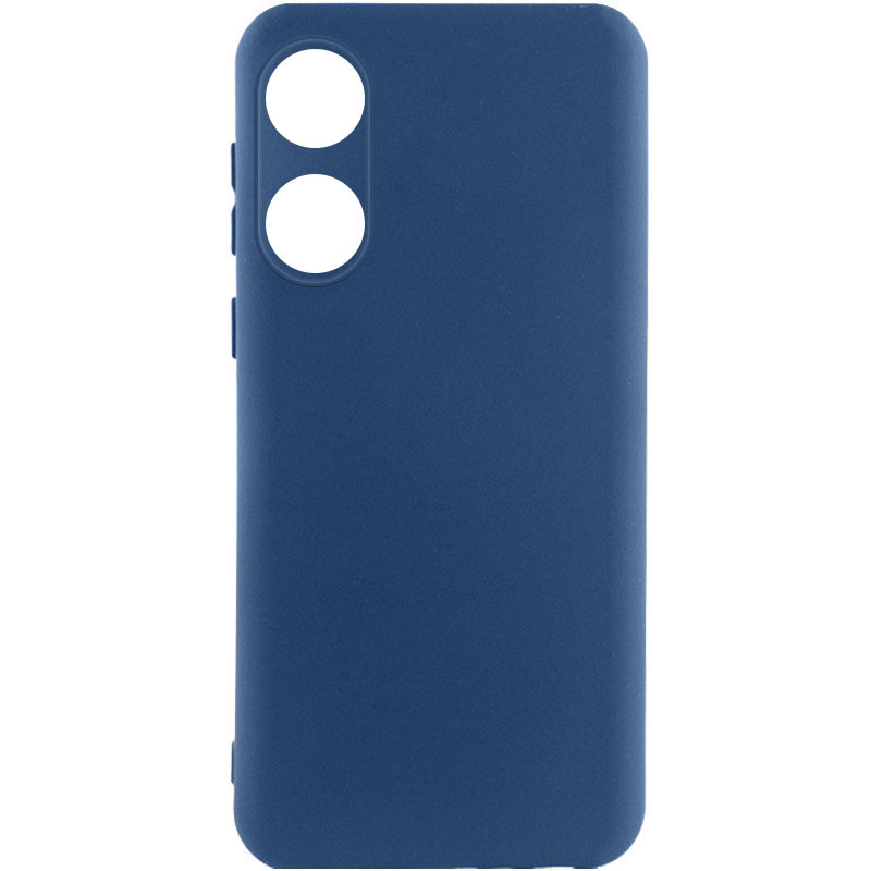 Чохол Silicone Cover Lakshmi Full Camera (A) на Oppo A58 4G (Синій / Navy Blue)