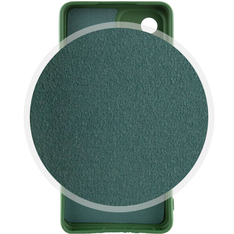 Фото Чехол Silicone Cover Lakshmi Full Camera (A) для TECNO Spark 9 Pro (KH7n) (Зеленый / Dark green) на vchehle.ua