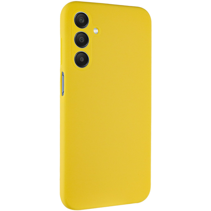 Чохол Silicone Cover Lakshmi Full Camera (AA) на Samsung Galaxy A14 4G/5G (Жовтий / Flash)