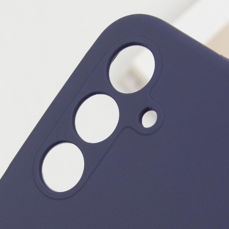 Заказать Чехол Silicone Cover Lakshmi Full Camera (AA) для Samsung Galaxy A14 4G/5G (Синий / Midnight Blue) на vchehle.ua