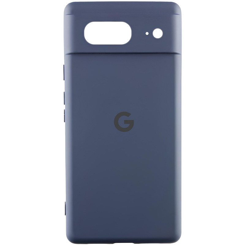 Чехол Silicone Cover Lakshmi Full Camera (AA) with logo для Google Pixel 8 (Синий / Midnight Blue)