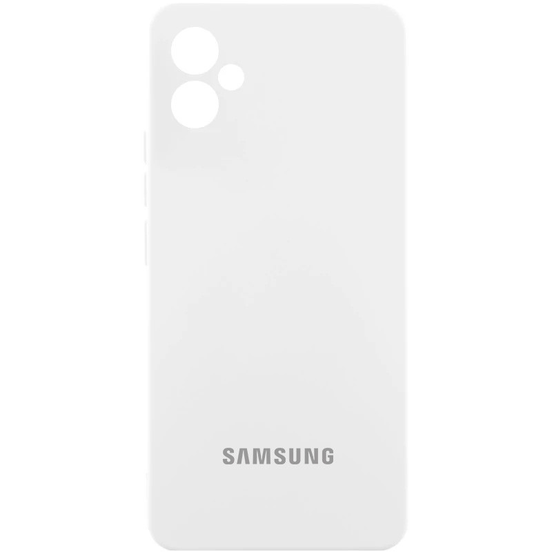 Чехол Silicone Cover Lakshmi Full Camera (AA) with logo для Samsung Galaxy A05 (Белый / White)