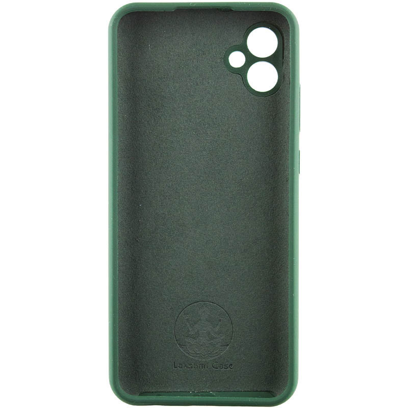 Фото Чехол Silicone Cover Lakshmi Full Camera (AA) with logo для Samsung Galaxy A05 (Зеленый / Dark green) на vchehle.ua