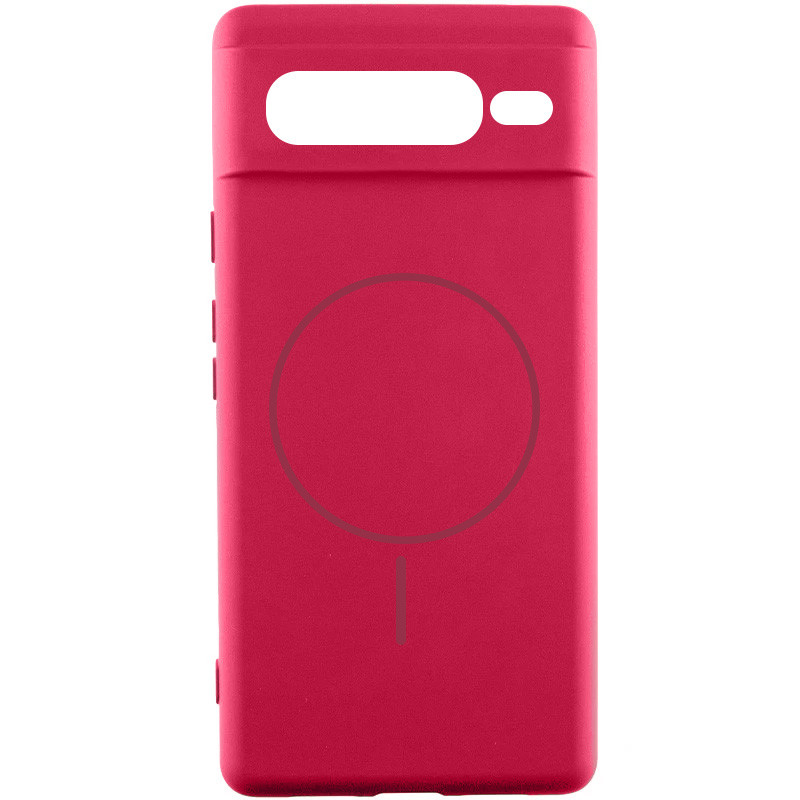 Чохол Silicone Cover Lakshmi Full Camera (AA) with Magnetic Fit на Google Pixel 7 Pro (Червоний / Rose Red)