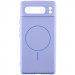 Чехол Silicone Cover Lakshmi Full Camera (AA) with Magnetic Fit для Google Pixel 8 Pro (Сиреневый / Dasheen)