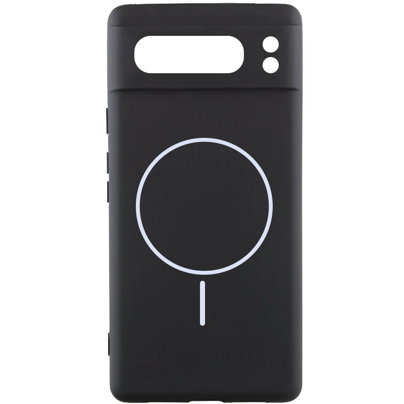 Чехол Silicone Cover Lakshmi Full Camera (AA) with Magnetic Fit для Google Pixel 8 Pro (Черный / Black)
