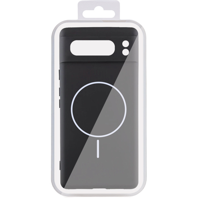 Чехол Silicone Cover Lakshmi Full Camera (AA) with Magnetic Fit для Google Pixel 8 Pro (Черный / Black) в магазине vchehle.ua