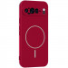 Чехол Silicone Cover Lakshmi Full Camera (AA) with Magnetic Fit для Google Pixel 9 Pro XL (Красный / Rose Red)