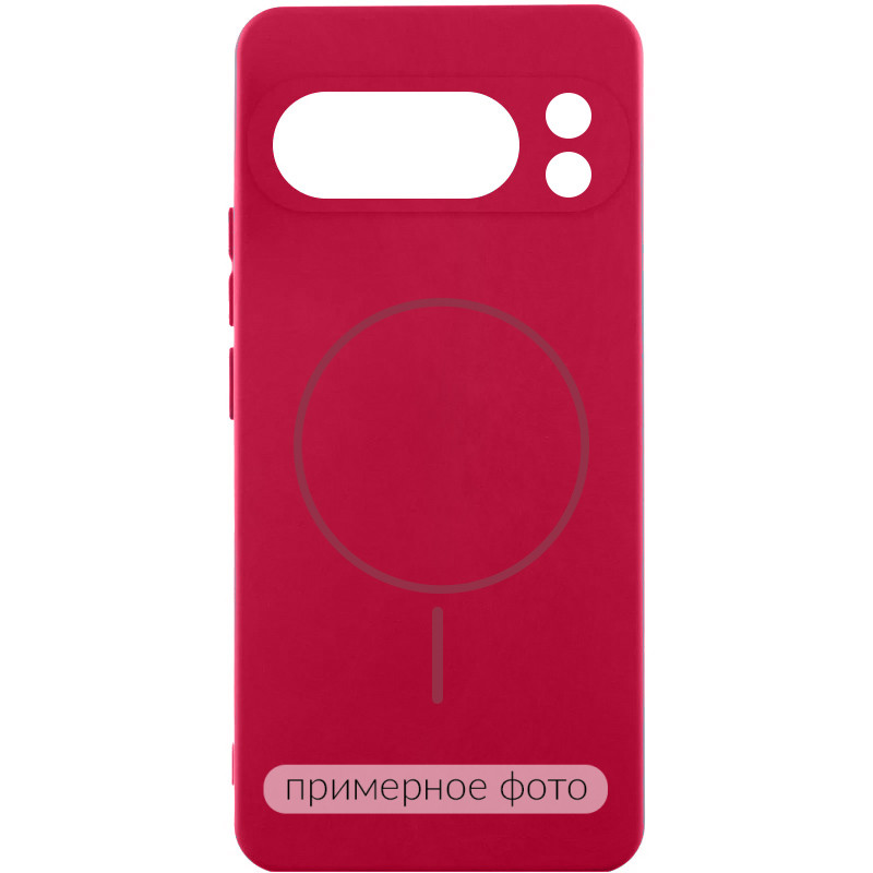 Чехол Silicone Cover Lakshmi Full Camera (AA) with Magnetic Fit для Motorola Edge 50 Ultra (Красный / Rose Red)