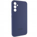 Фото Чехол Silicone Cover Lakshmi Full Camera (AAA) with Logo для Samsung Galaxy A56 5G (Темно-синий / Midnight blue) на vchehle.ua
