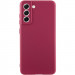 Чехол Silicone Cover Ummi Lakshmi Full Camera (AA) для Samsung Galaxy S22 (Бордовый / Marsala)