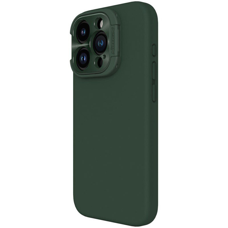 Фото Чехол Silicone Nillkin LensWing Magnetic для Apple iPhone 15 Pro (6.1") (Зеленый / Green) на vchehle.ua