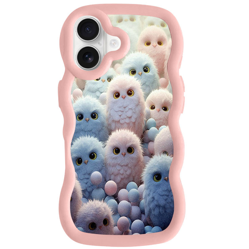 Чехол TPU Cloudy Pictures для Apple iPhone 16 (6.1") (Owls)