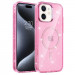 Чехол TPU Eclipse Sparkle Magnetic Fit для Apple iPhone 11 (6.1") (Pink)