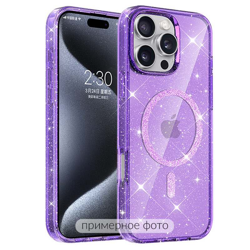 Чехол TPU Eclipse Sparkle Magnetic Fit для Apple iPhone 17 Air (6.5") (Purple)