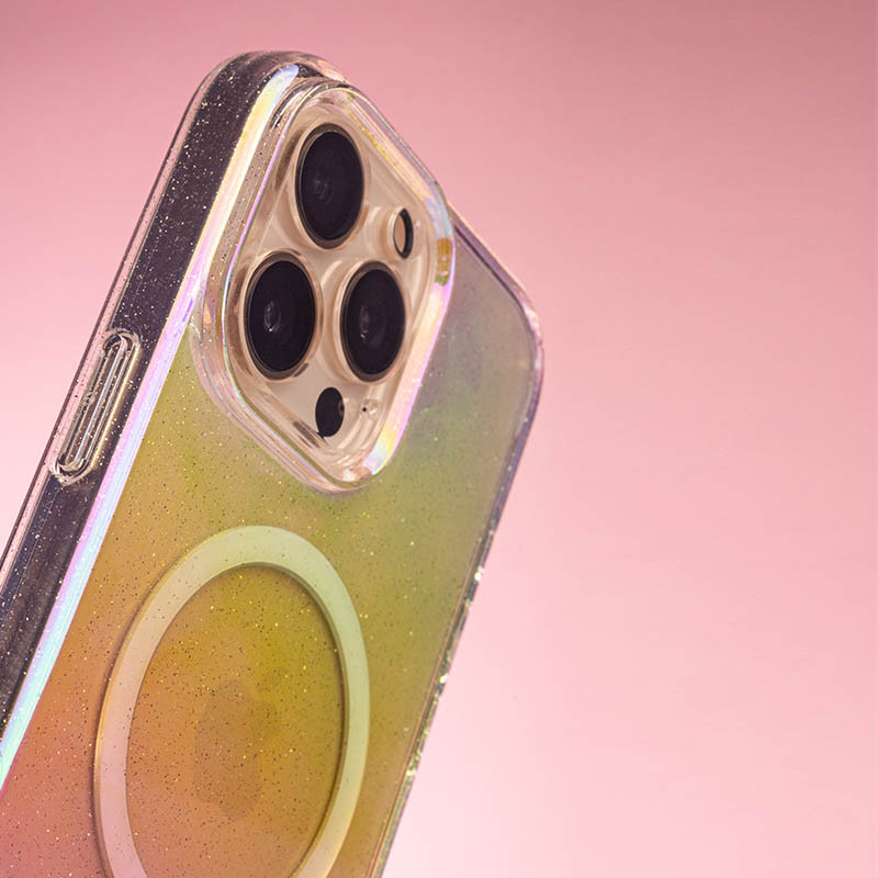 Фото Чехол TPU Galaxy Sparkle Magnetic Fit для Apple iPhone 14 Pro Max (6.7") (Chroma+Glitter) на vchehle.ua