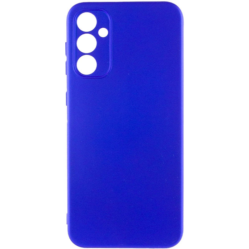 Чехол TPU GETMAN Liquid Silk Full Camera для Samsung Galaxy A55 (Синий / Iris)