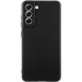 Чехол TPU GETMAN Liquid Silk Full Camera для Samsung Galaxy S21 (Черный / Black)