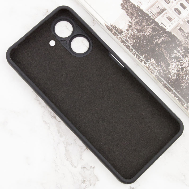 Фото Чехол TPU GETMAN Liquid Silk Full Camera для Xiaomi Redmi 13C / Poco C65 (Черный / Black) в магазине vchehle.ua