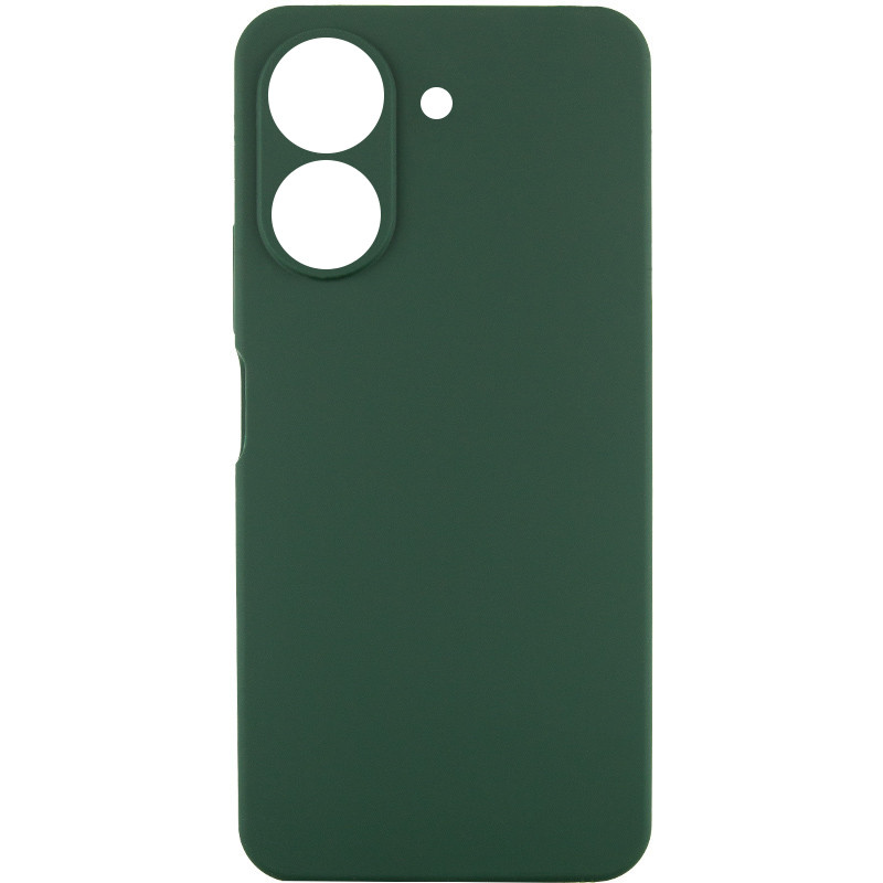 Чехол TPU GETMAN Liquid Silk Full Camera для Xiaomi Redmi 13C / Poco C65 (Зеленый / Dark green)