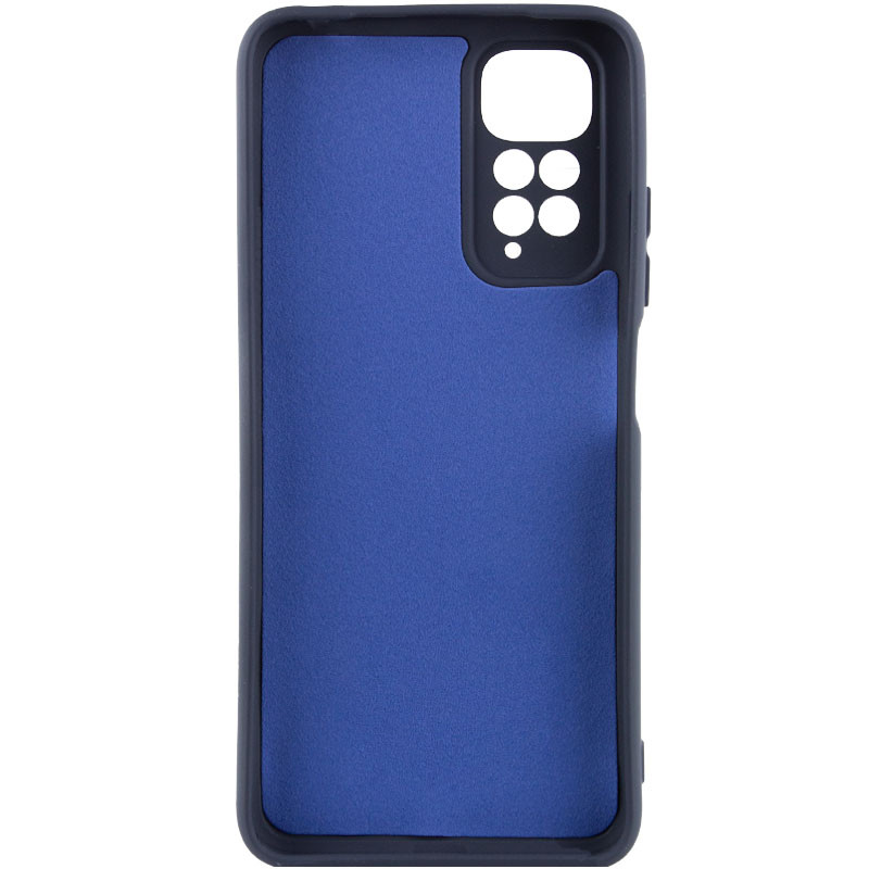 Фото Чохол TPU GETMAN Liquid Silk Full Camera на Xiaomi Redmi Note 11 (Global) / Note 11S (Синій / Midnight Blue) на vchehle.ua