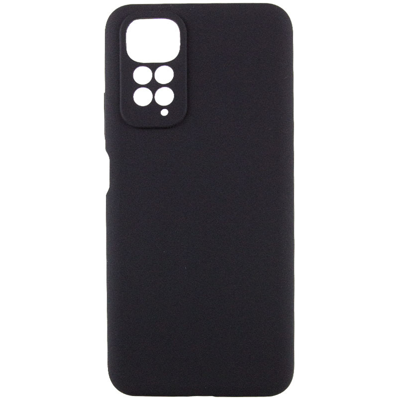 Чохол TPU GETMAN Liquid Silk Full Camera на Xiaomi Redmi Note 11 (Global) / Note 11S (Чорний / Black)
