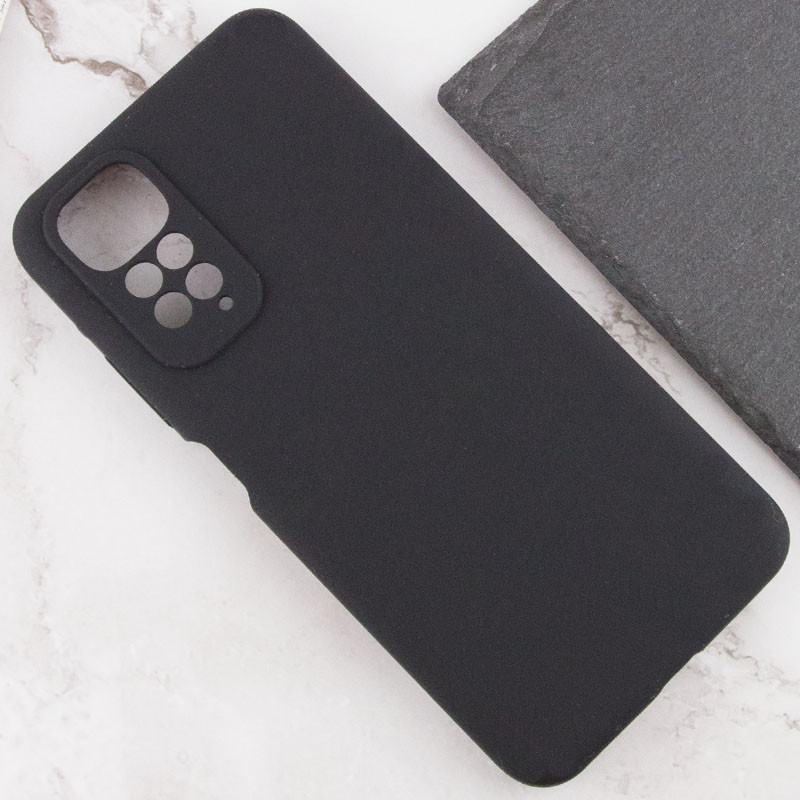 Фото Чохол TPU GETMAN Liquid Silk Full Camera на Xiaomi Redmi Note 11 (Global) / Note 11S (Чорний / Black) в маназині vchehle.ua