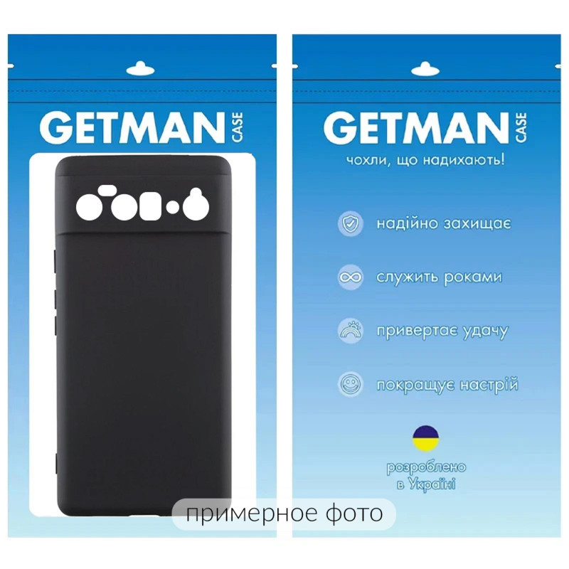 Фото Чохол TPU GETMAN Liquid Silk Full Camera на Google Pixel 10 Pro (Чорний / Black) на vchehle.ua