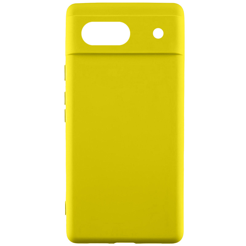 Чохол TPU GETMAN Liquid Silk Full Camera на Google Pixel 6 (Жовтий / Flash)