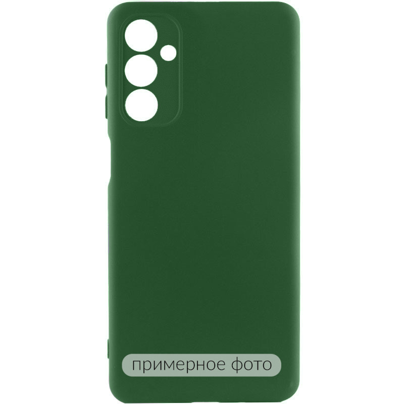 Чохол TPU GETMAN Liquid Silk Full Camera на Infinix Hot 60 Pro+ (Зелений / Dark green)