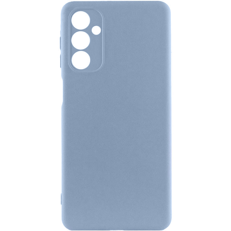 Чехол TPU GETMAN Liquid Silk Full Camera для Samsung Galaxy A26 5G (Голубой / Lilac Blue)