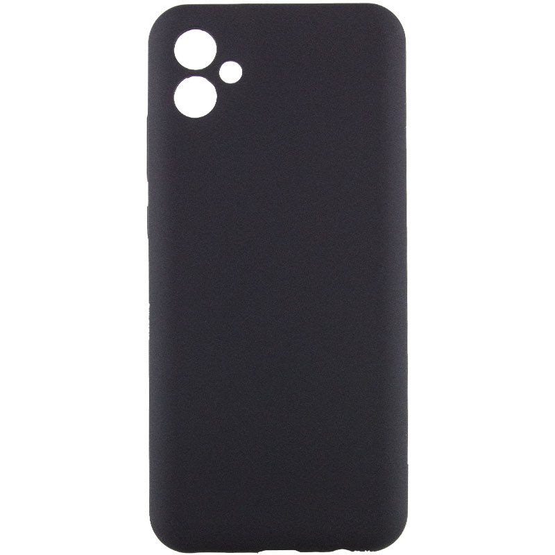 Чохол TPU GETMAN Liquid Silk Full Camera на Samsung Galaxy A04 (Чорний / Black)