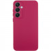 Чехол TPU GETMAN Liquid Silk Full Camera для Samsung Galaxy S24 (Бордовый / Marsala)