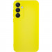 Чехол TPU GETMAN Liquid Silk Full Camera для Samsung Galaxy S24 (Желтый / Flash)