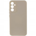 Чехол TPU GETMAN Liquid Silk Full Camera для Samsung Galaxy S24 (Песочный / Sand)